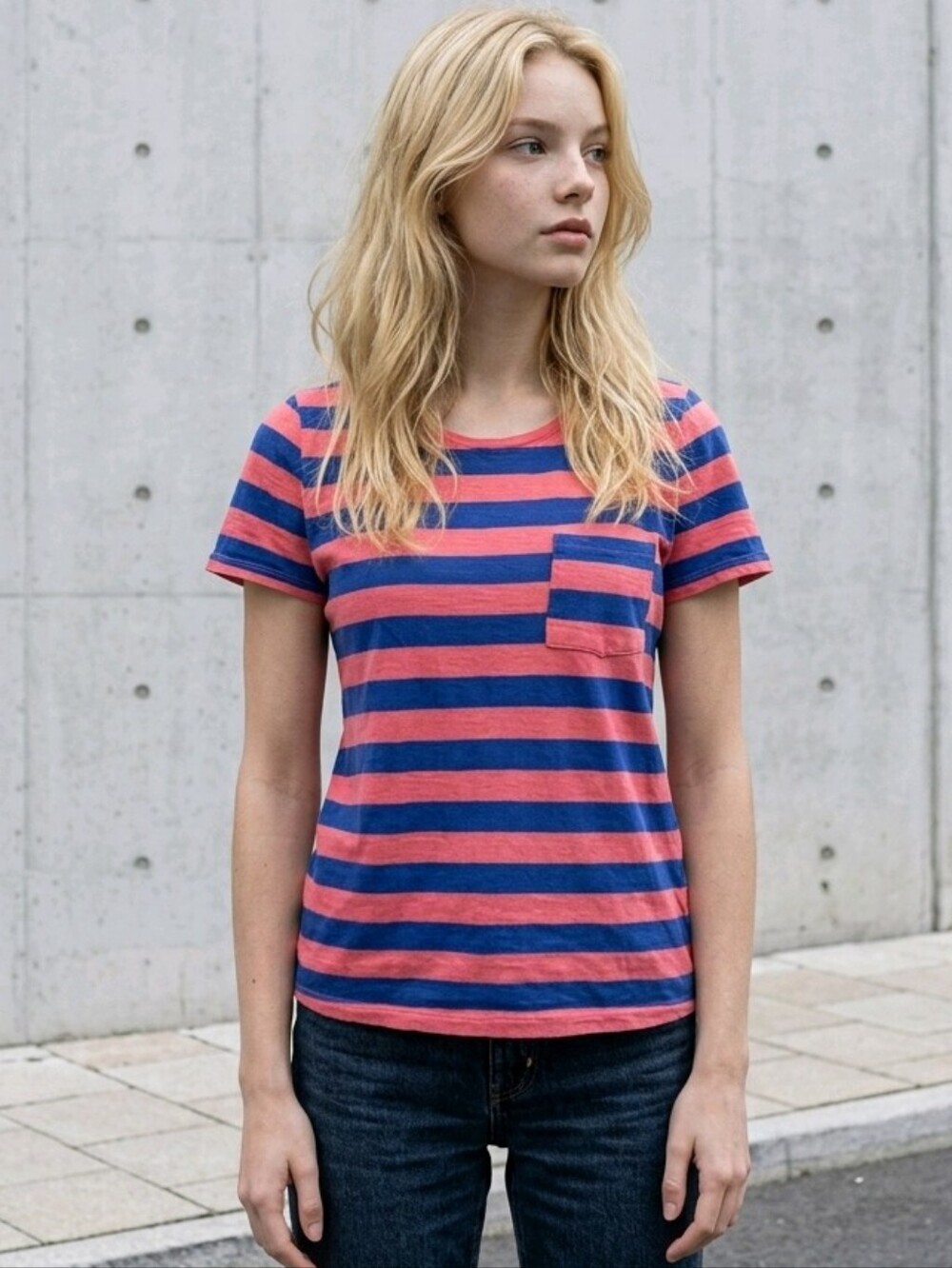 GAP Stripy Easy T Crew Neck T-shirt